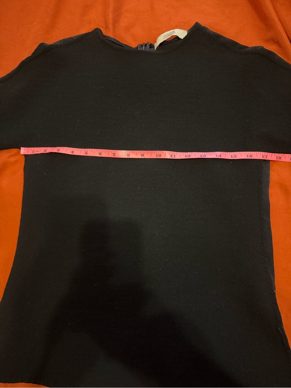 OLIVINE GABBRO Black Boatneck 3/4 Sleeve Top - Size M - Picture 10 of 11